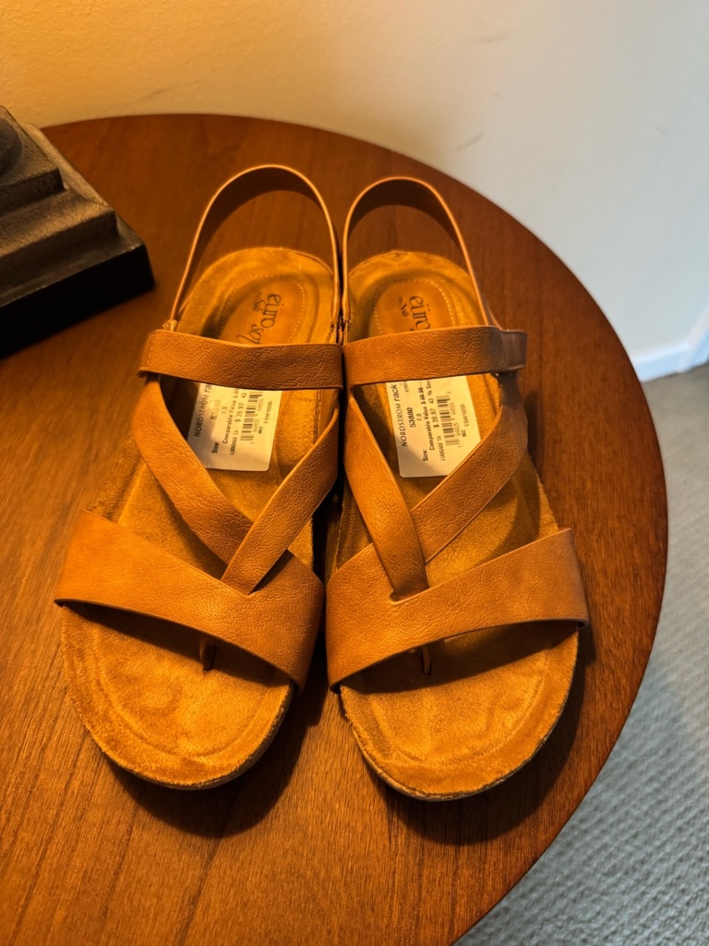 Women’s Tan Strappy Slingback Sandals - Comfortable Everyday Style